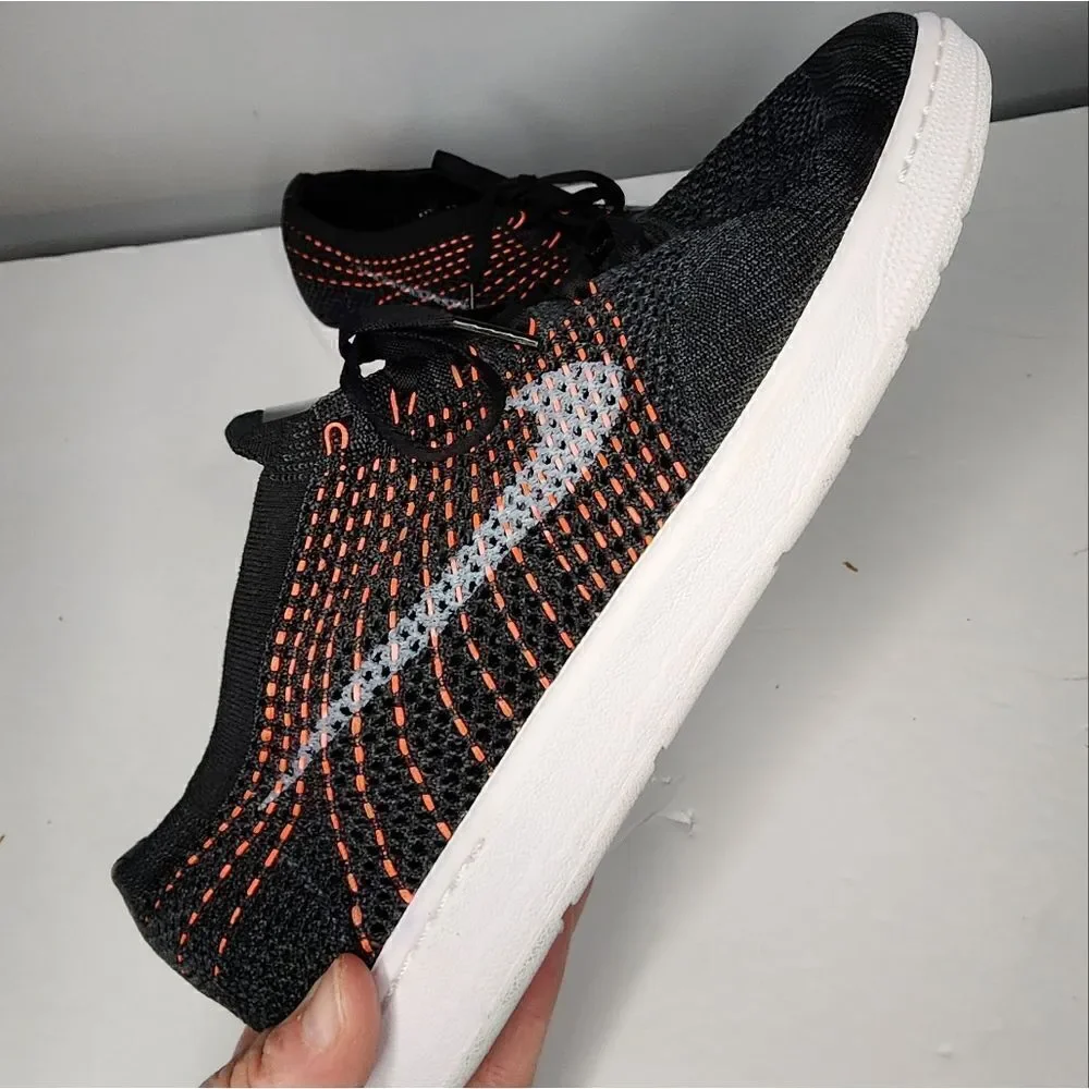 Nike Tennis Classic Ultra Flyknit 833860-001 Womens Black Orange Shoe 12 NWOT